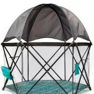 Portable Baby Playpen with Canopy